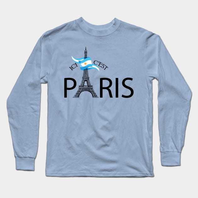 ICI C'EST PARIS 30 Long Sleeve T-Shirt by HarlinDesign